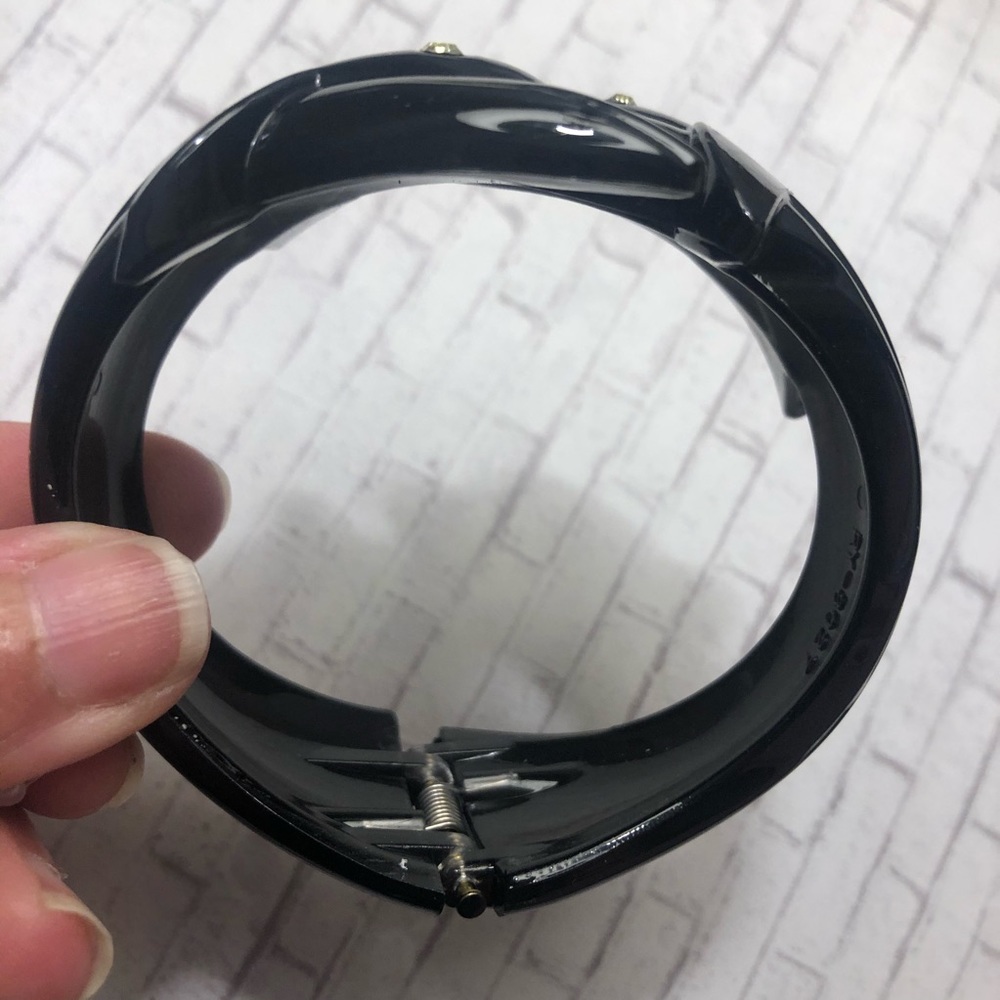 Dolphin Black Sea ocean hinged bangle bracelet - Picture 4 of 9